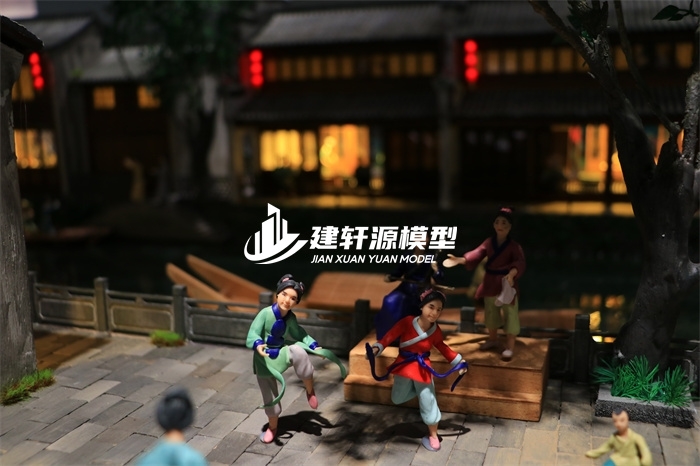 法库京杭大运河博物馆·北新夜市场景模型